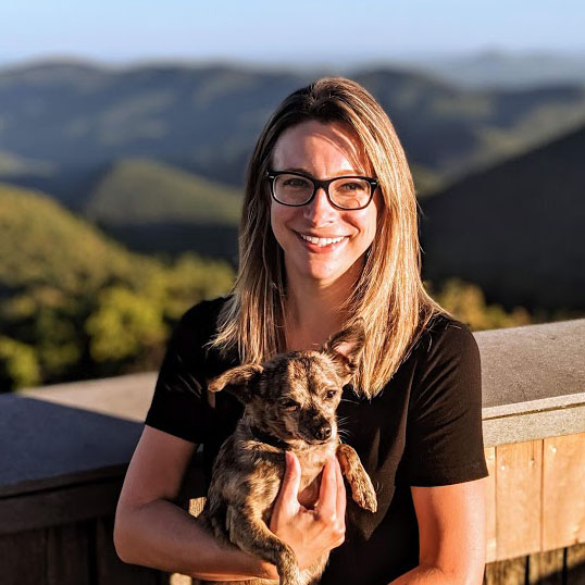 portrait with my small dog